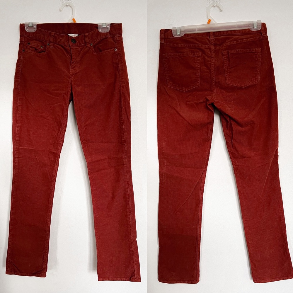 J. Crew Rust Corduroy City Fit Pants Size 26